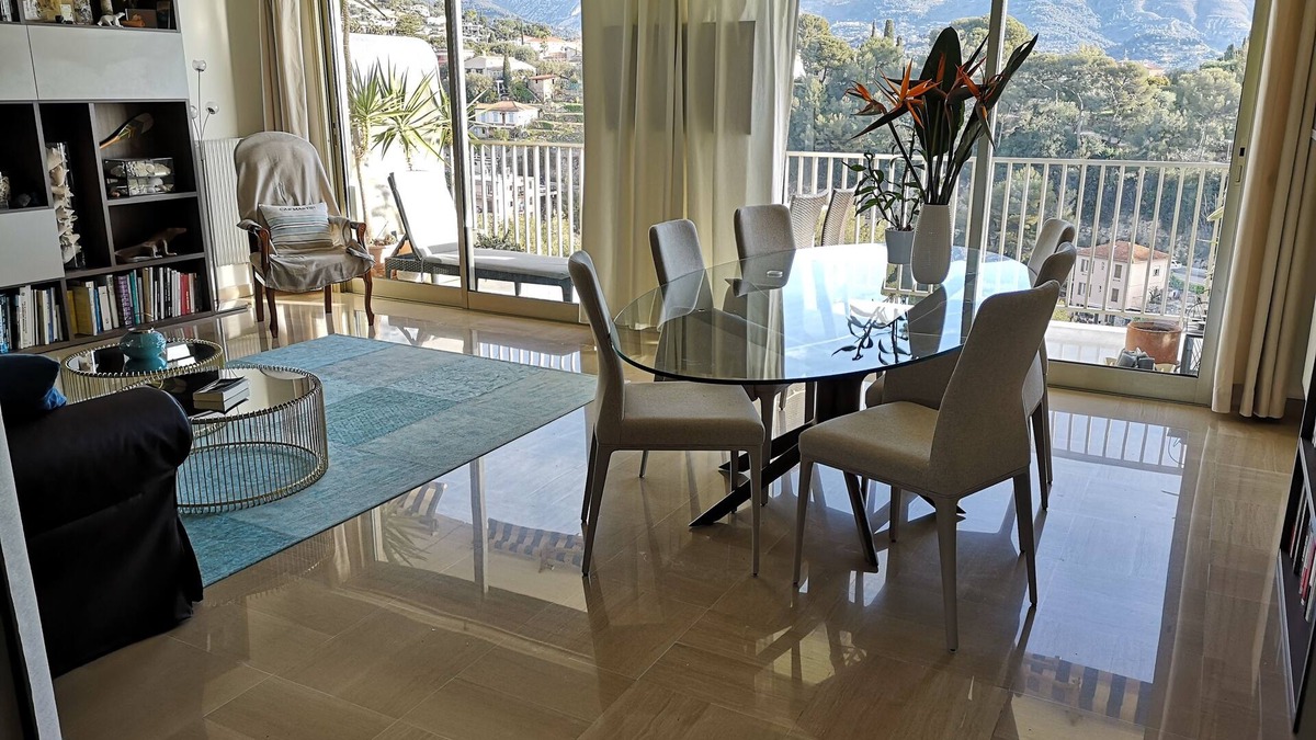 French Riviera Apartment | Very large two-room apartment with beautiful sea and mountain views
