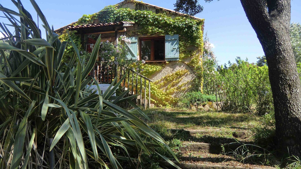 Sarrola-Carcopino Cottage | Very quiet, air-conditioned cottage on private property with valley and sea views