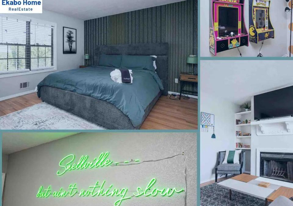 Snellville House | Vibrant Family Retreat~Sleeps 8~2 Kings~ Game Room