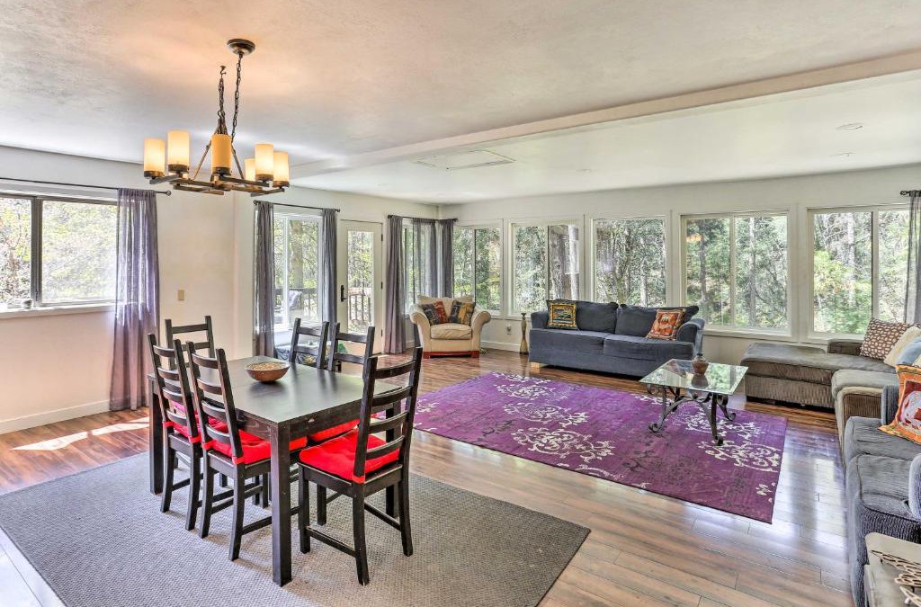 Weaverville House | Vibrant Weaverville Escape with Deck and Creek!