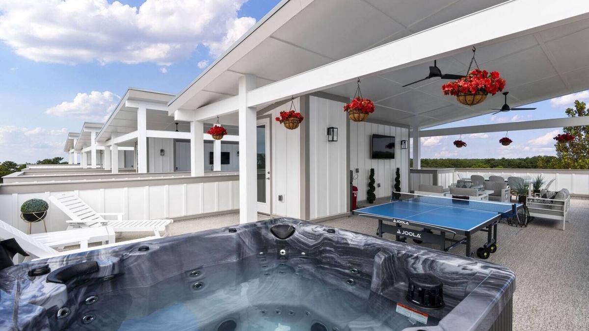 West Panama City Beach House | Views, Roof Patio, Hot Tub, Golf Cart - Bold and Boujee
