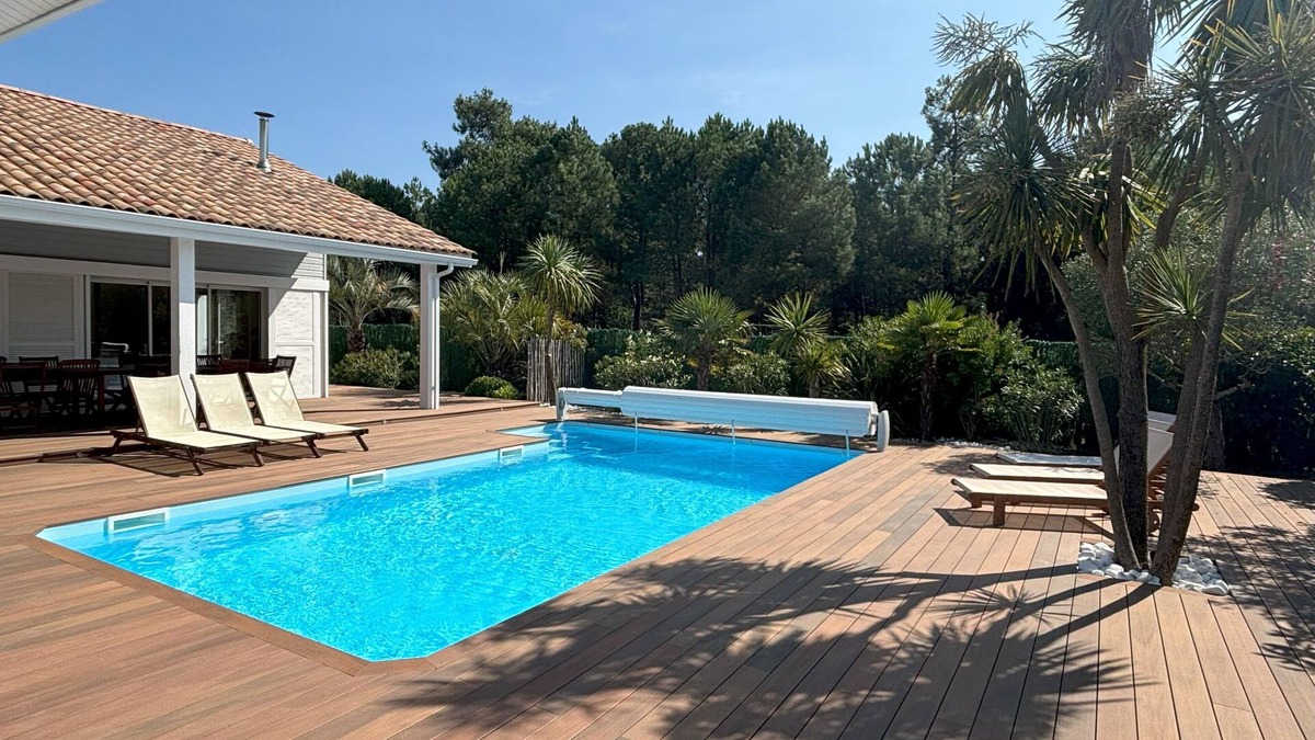 Vensac Villa | Villa 200m² heated pool (June to Oct.) 10 people/5bed - 800m from the beach