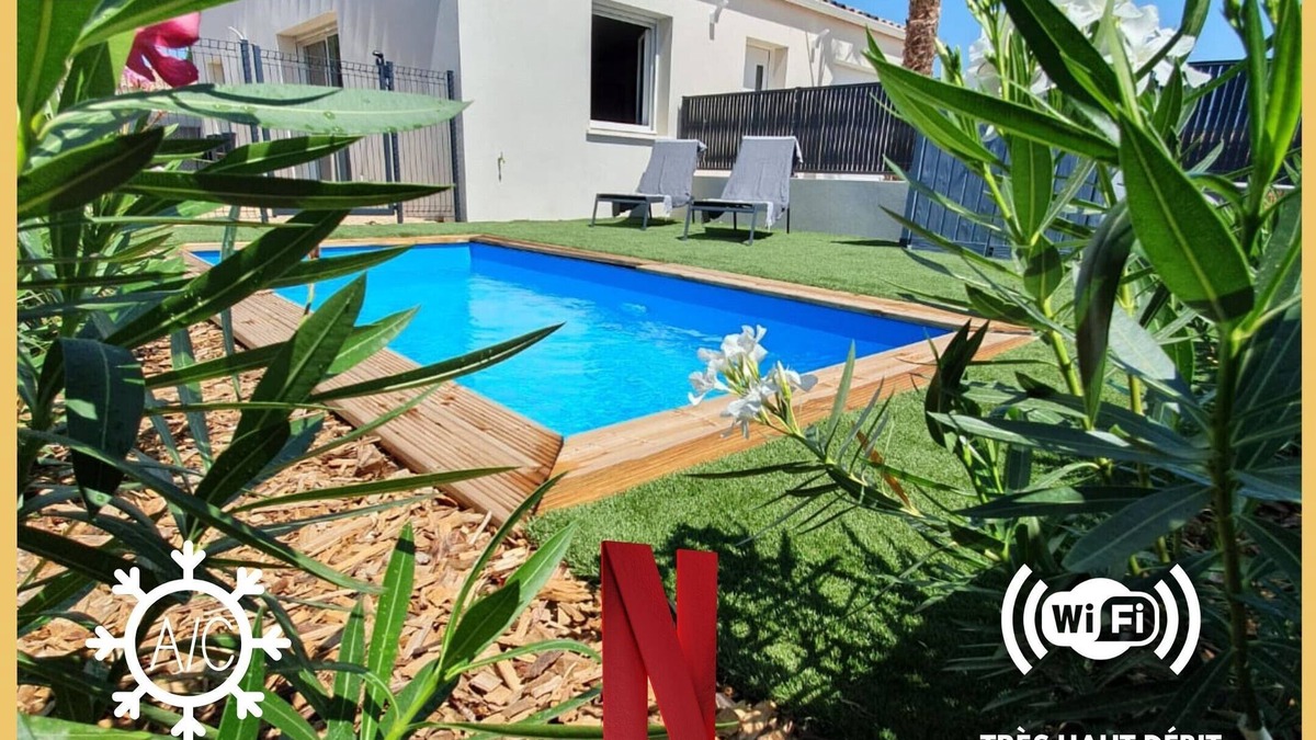 Cessenon-sur-Orb Villa | Villa 3ch Moderne Piscine Chauffée Clim