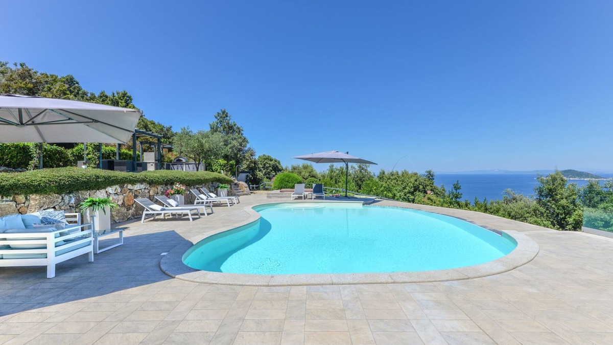 Marciana Marina Villa | Villa 'Alessia' with Sea View, Wi-Fi and Air Conditioning