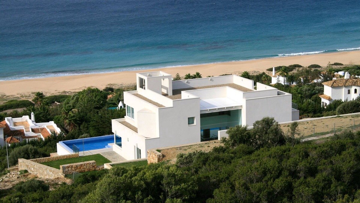 Atlanterra Villa | Villa Amaranta- 25 m swimming pool- Spa- Sauna. Beach View