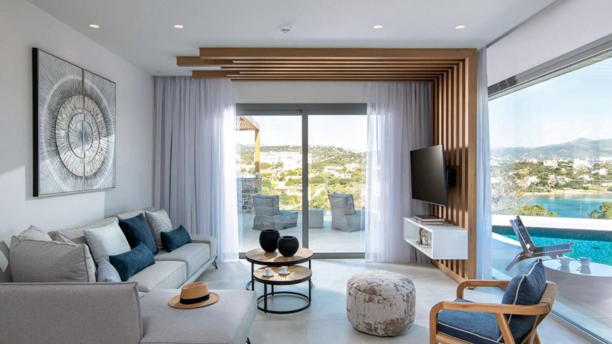 Ammoudara Villa | Villa Anemos Heated pool