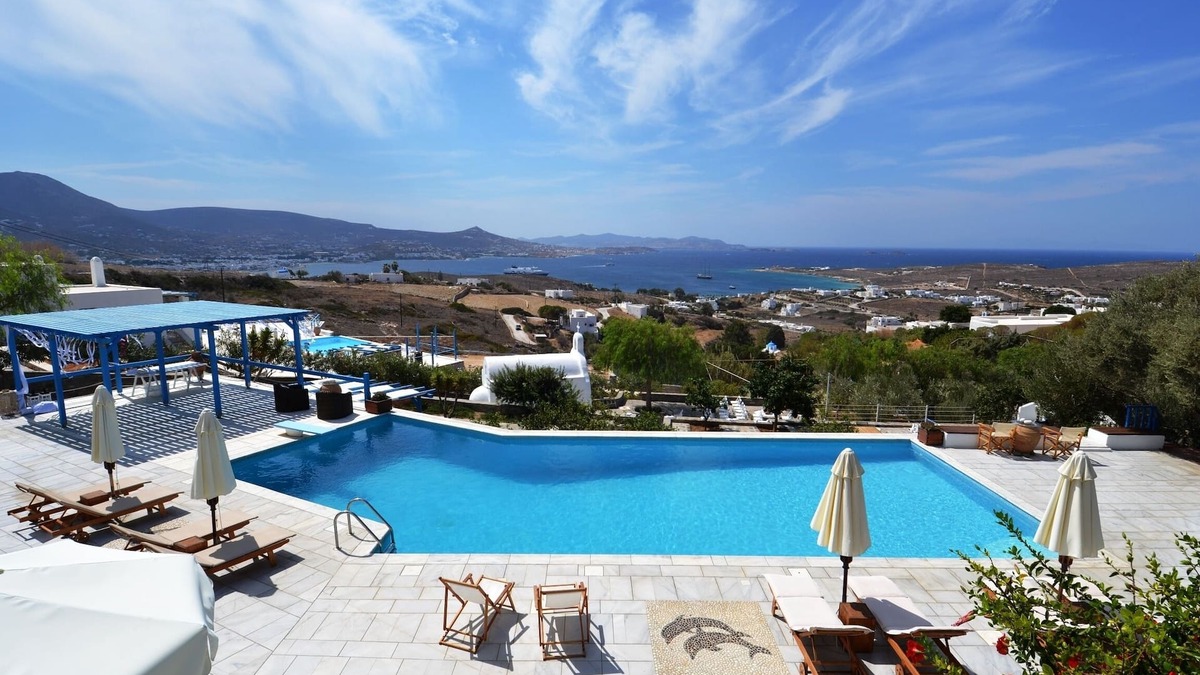 Krotiri Villa | Villa "Aperado", luxury complex with pool, spectacular views, tennis court