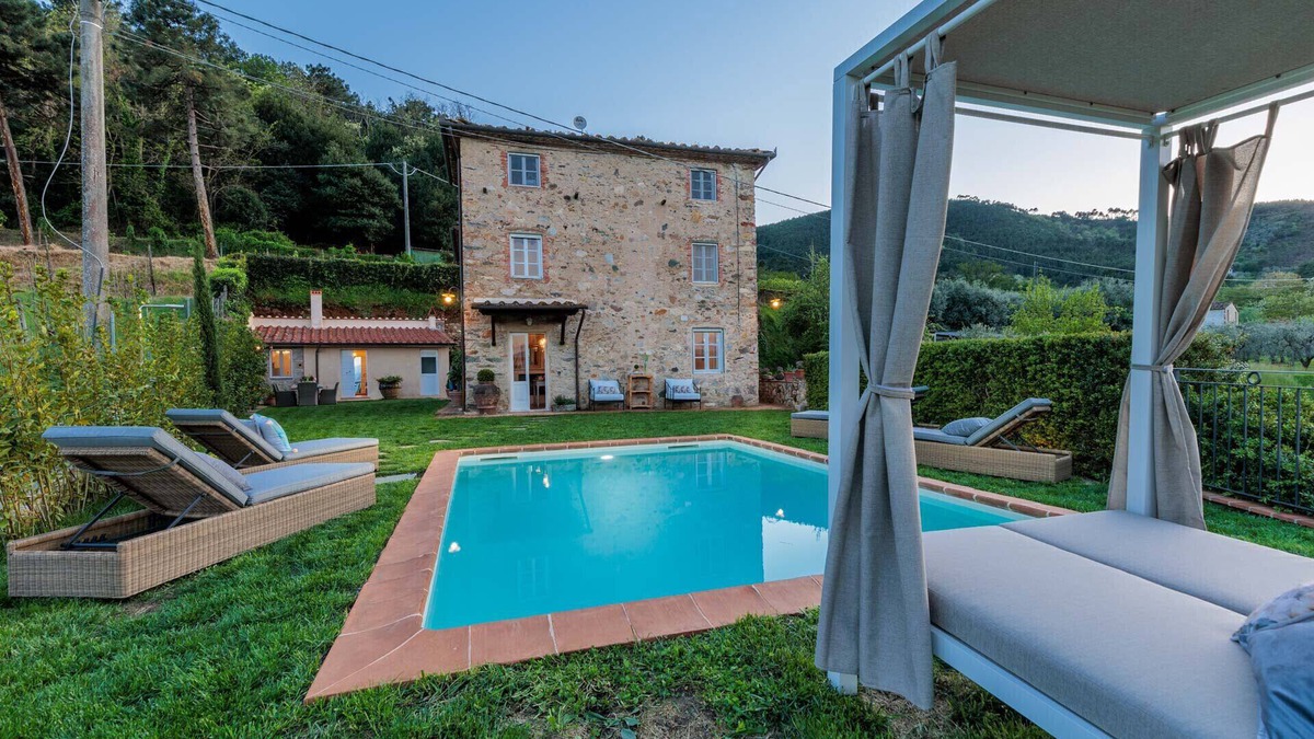 SantʼAndrea di Compito Villa | Villa Aperitivo, Romantic and Panoramic Stone Farmhouse with Private Swimming Pool on the Hills of Lucca close to Lucca, Pisa and the Compitese area