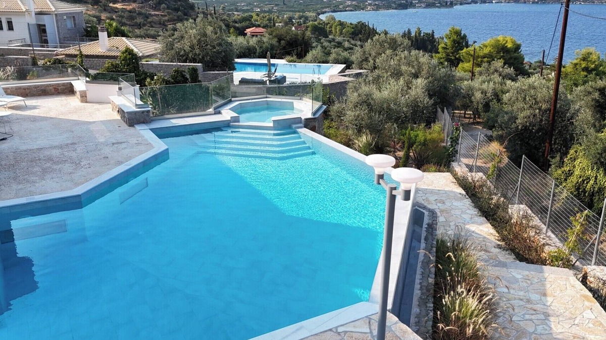 Melissopetra Villa | Villa Arian with great sea view, great pool and 6 minutes walk from the beach