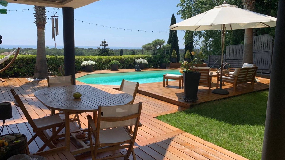 Villeneuve-Loubet Villa | Villa Azur - Vue mer/Sea View