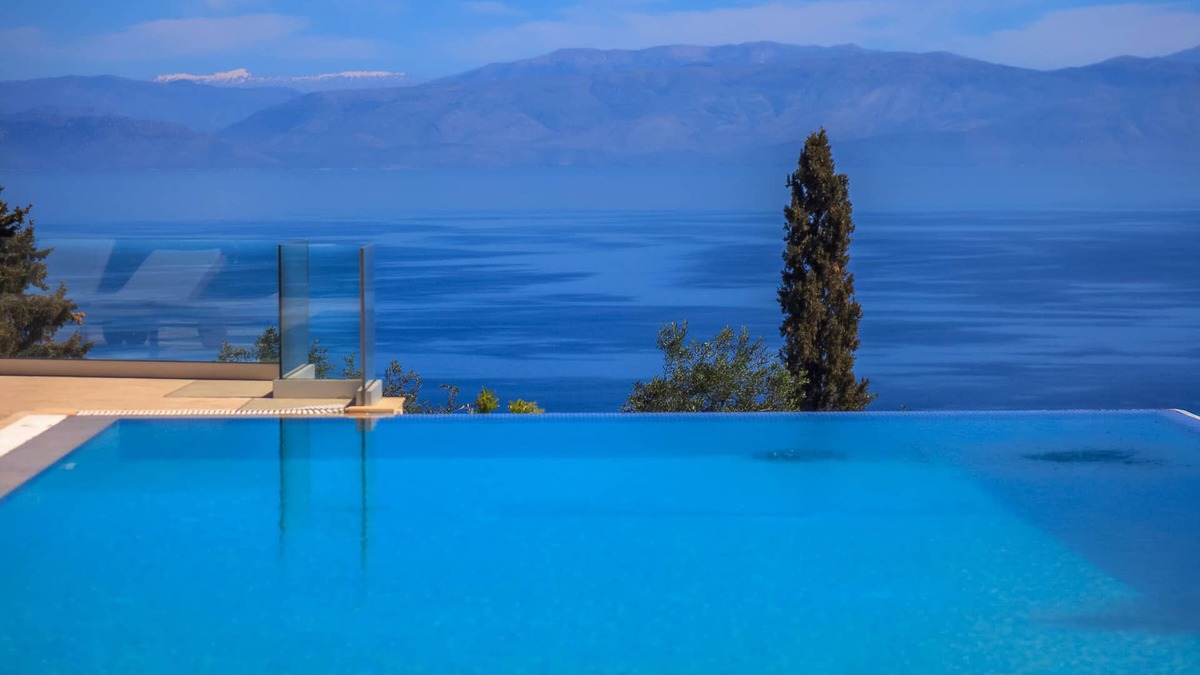 Agia Pelagia Chlomou Villa | Villa Belvedere, a hidden paradise in Corfu. High luxury villa with amazing view