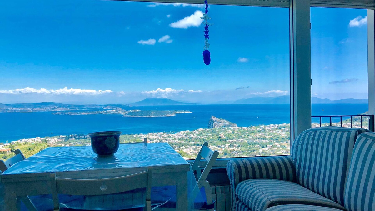 Barano d'Ischia Villa | Villa 'Bianca -Un Angolo Di Paradiso' with Sea View, Wi-Fi and Air Conditioning