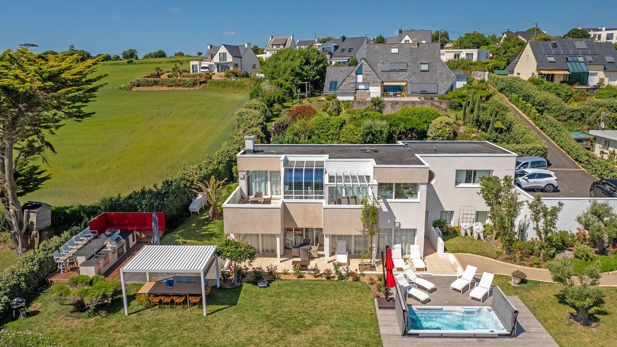 Saint-Mathieu Villa | Villa Blue Ocean - Vue mer, piscine, jacuzzi