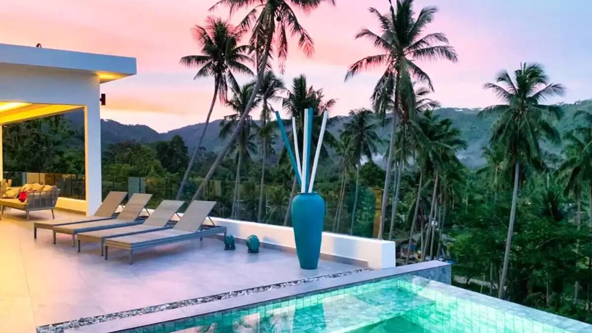 Lamai City Center Villa | Villa Camille - Sea View - 4 Bedroomsnn