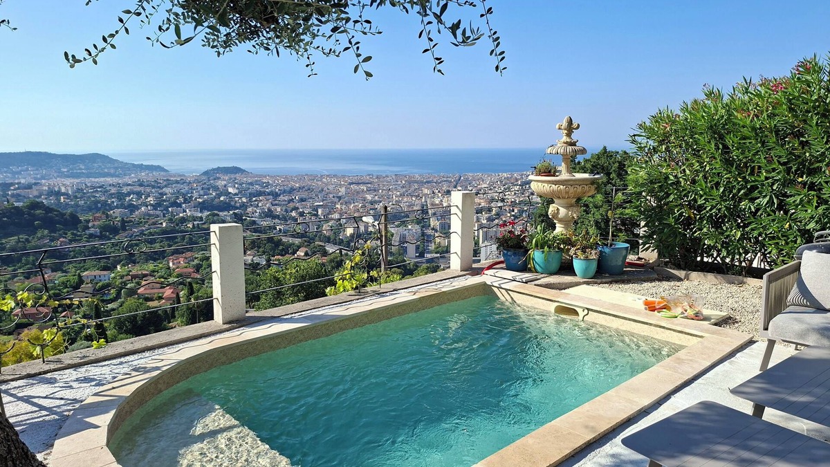 Gairaut Villa | Villa Canteperdrix in Nice Panoramic sea view Quiet close to beaches and town