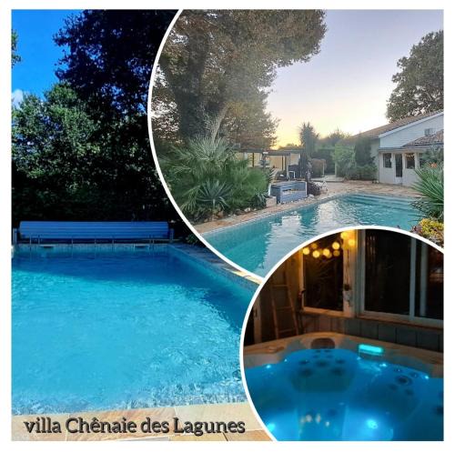 Saint-Magne Villa | Villa Chênaie des Lagunes Piscine & Spa privé