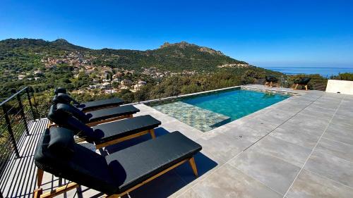Santa-Reparata-di-Balagna Villa | VILLA CORSA* PISCINE VUE MER PANORAMIQUE