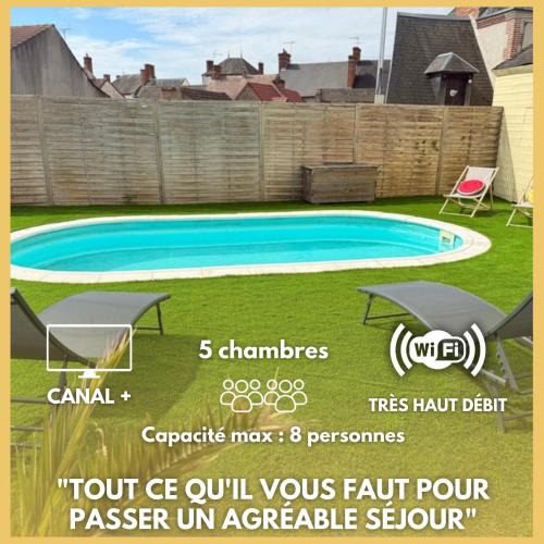 Ouzouer-sur-Loire Villa | Villa de charme avec piscine privée