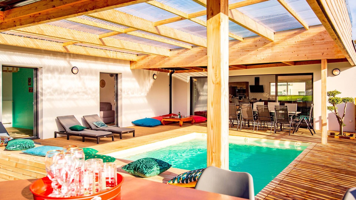 Saint-Alban House | Villa Dré Avec Piscine 15 Personnes Sur La Côte