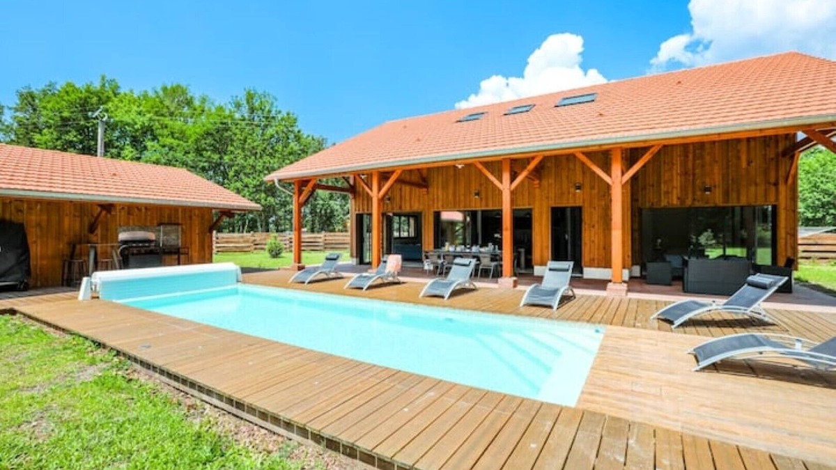 Saint-Paul-en-Born Villa | Villa du Born 4 Piscine Chauffée x 10 Personnes