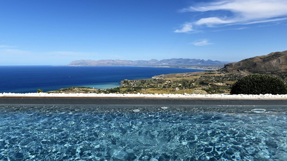 Custonaci Villa | Villa Fenice Breathtaking Panoramic View in Scopello Sicily up to 10 people Pool