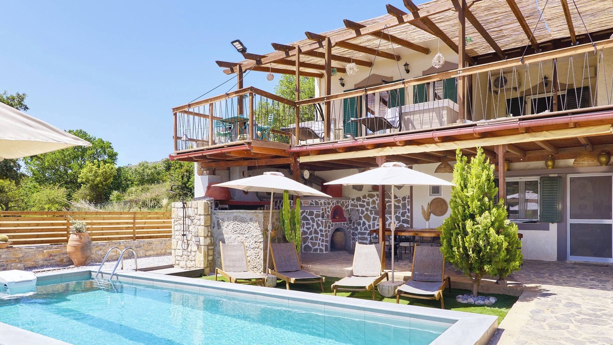 Mylopotamos Villa | Villa Fisi and Wellness with Private Pool, Jacuzzi, Sauna and Outdoor Gym
