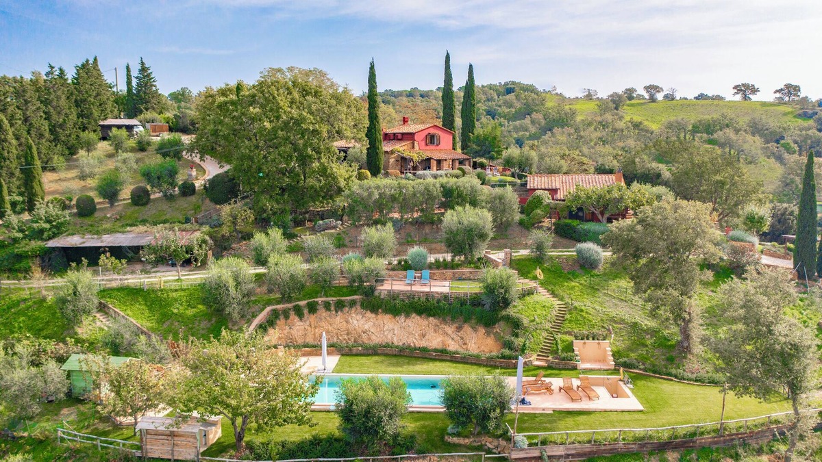 Pancole House | Villa for max 6 with incredible sea view in the wilderness of Maremma country