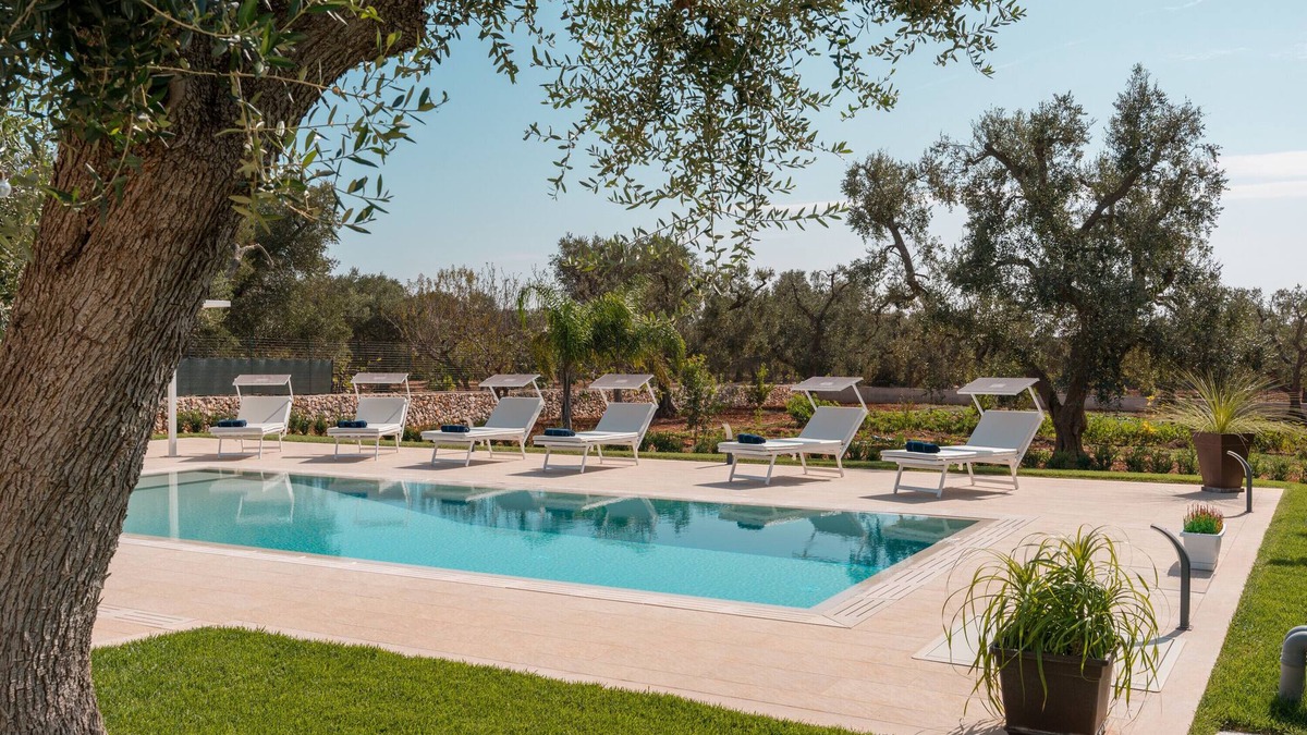 San Michele Salentino Villa | Villa 'Gelso Bianco Con Piscina' with Private Pool, Wi-Fi and Air Conditioning
