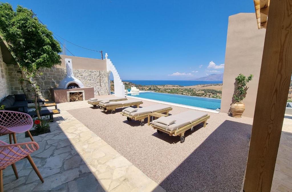 Pitsidia Villa | Villa Grabella-Amazing sea view and swimming pool
