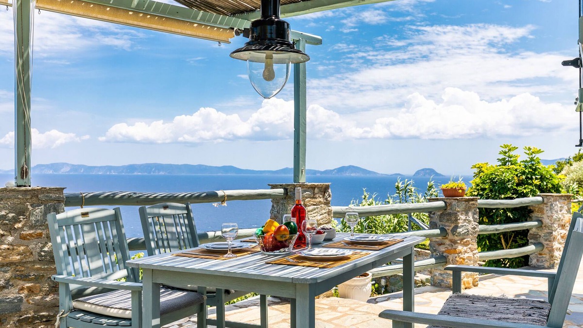 Xanthi Region Villa | Villa in Glossa With Private Pool and Views to Aegean