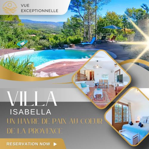 Sillans-la Cascade Villa | Villa Isabella - Avec piscine et vue panoramique