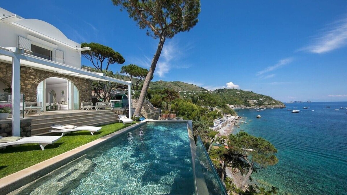 Nerano Villa | Villa Jeranto on the sea with infinty pool