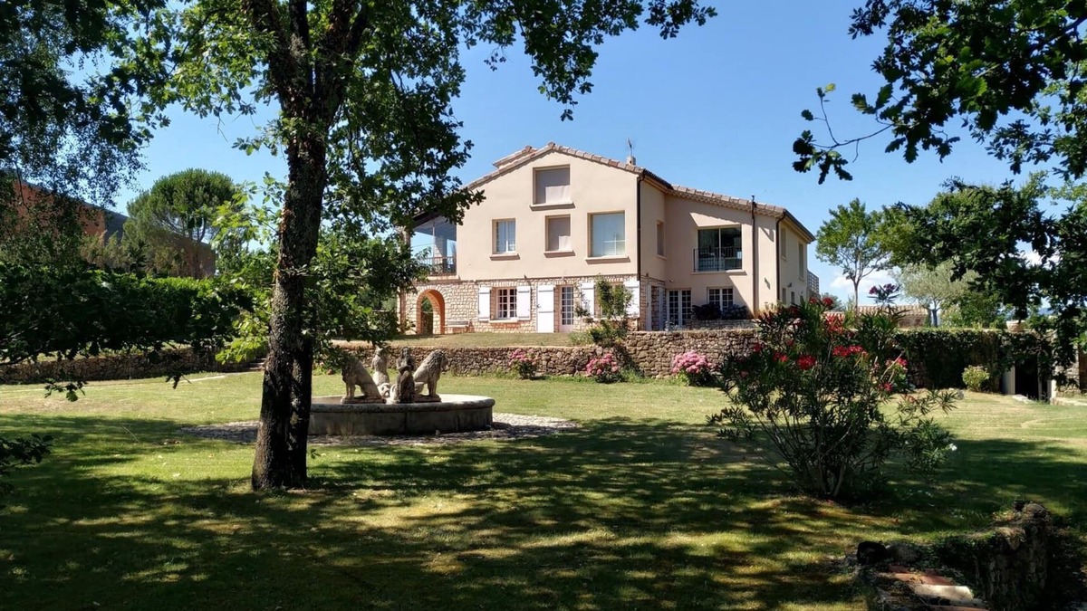 Lablachere House | Villa large pool and panoramic view Ardeche Cevennes
