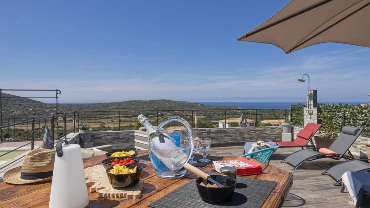 Belgodere Villa | Villa Les 2 F, plage de Losari - Belgodère