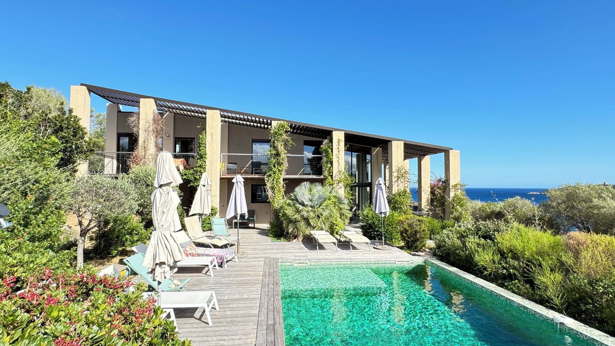 Pinarellu House | Villa Libecciu, exceptional view of the sea, beach at 150m, Porto Vecchio