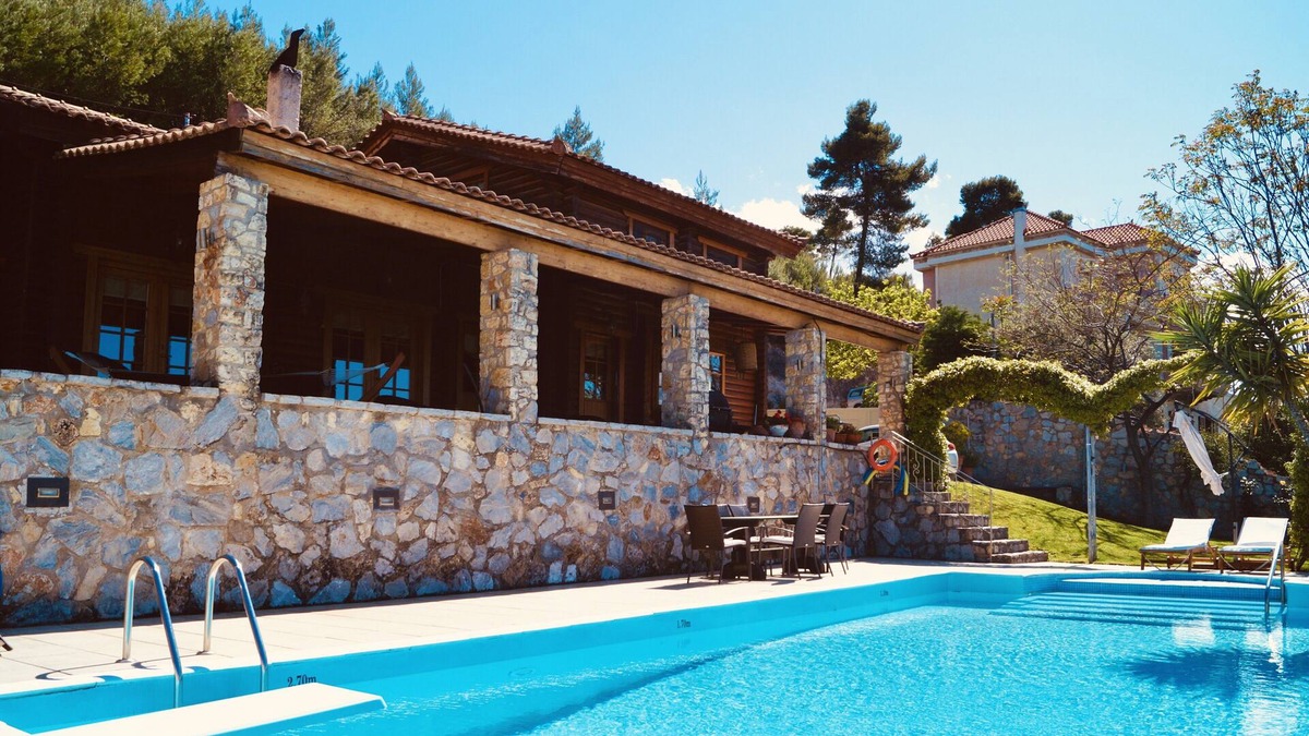 Oropos Villa | Villa Marrone Beautiful sea view