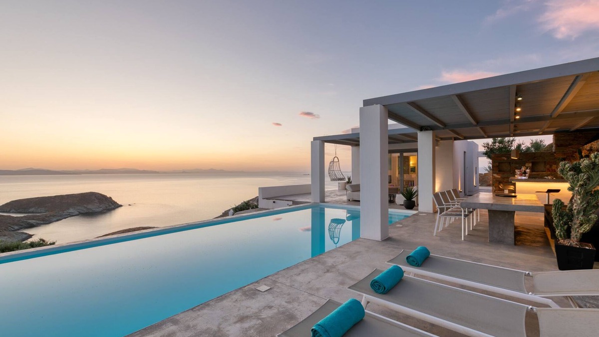 Kea Villa | Villa Meli, Luxury Contemporary New Villa, Private Pool, Astonishing Sea Views