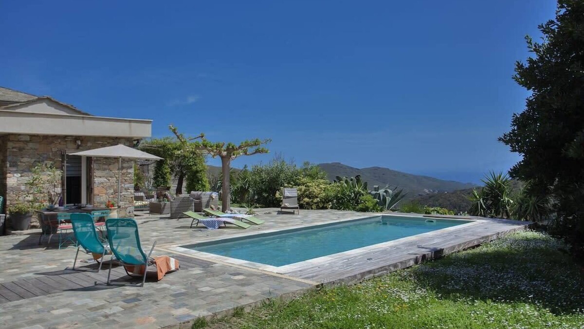 Sisco Villa | Villa Merusellu with sea view pool in Cap Corse