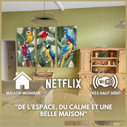 La Roche-sur-Yon Villa | Villa Napoléni - Maison - Calme - Jardin - Parking
