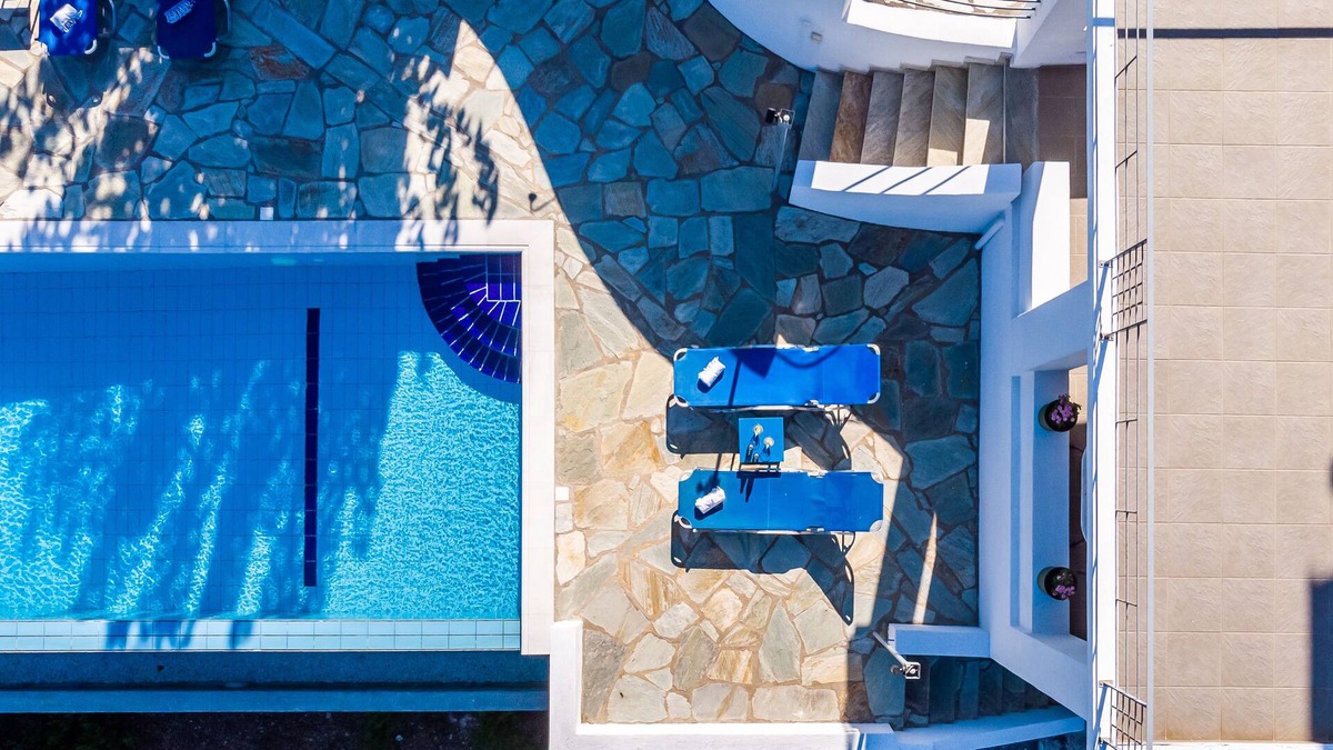 Glossa Villa | Villa Pasifika Glossa with Swimming Pool And Extraordinary Views