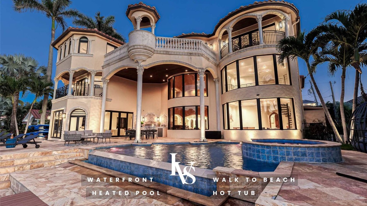 Delray Beach Shores House | Villa Rhodes Palatial Waterfront Beach Estate