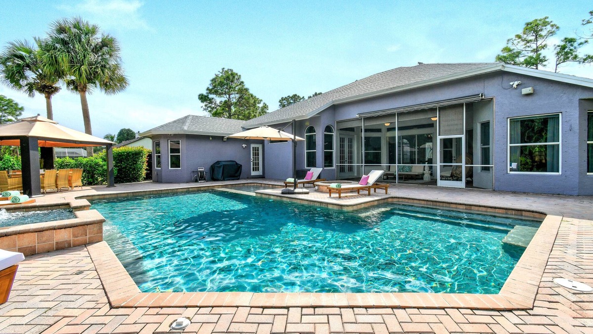 Hunt Club House | Villa Sobrinas - Luxury 4BR Villa: Pool, Spa, Fire Pit, Pond View, RV Parking, Sleeps 10
