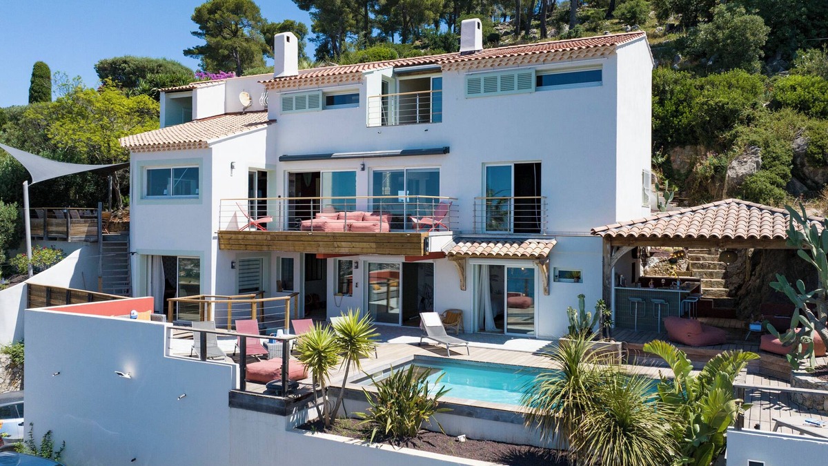 Carqueiranne Villa | Villa Standing Paradis Bleu : Heated pool & Sea view
