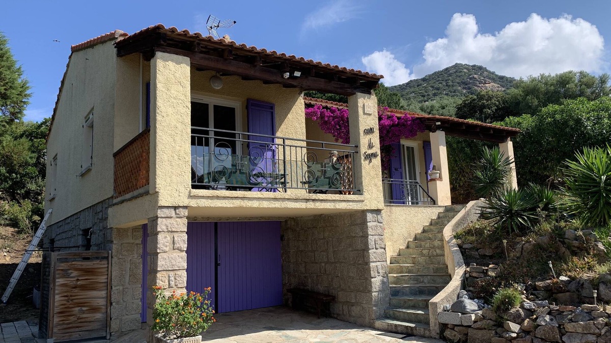 Olmeto Villa | Villa vue mer - Plage 150m - Golfe du VALINCO - 8 Pers (6 adultes+2 enfants)