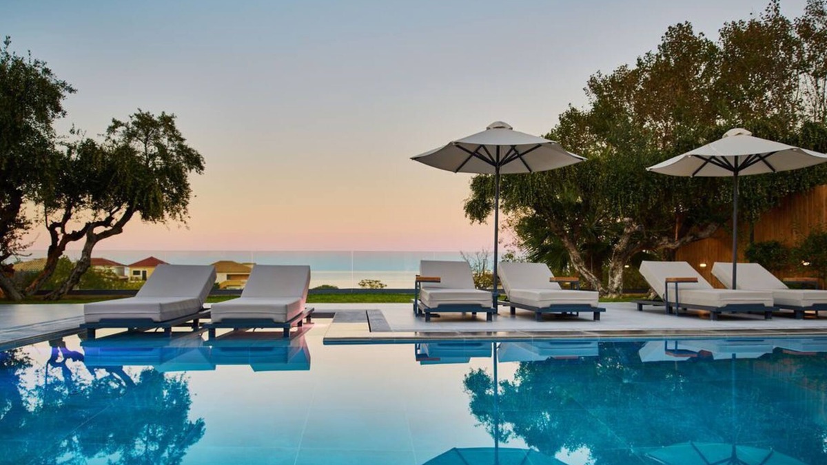 Drosia Villa | Villa with pool and sea view at 250 m from beach