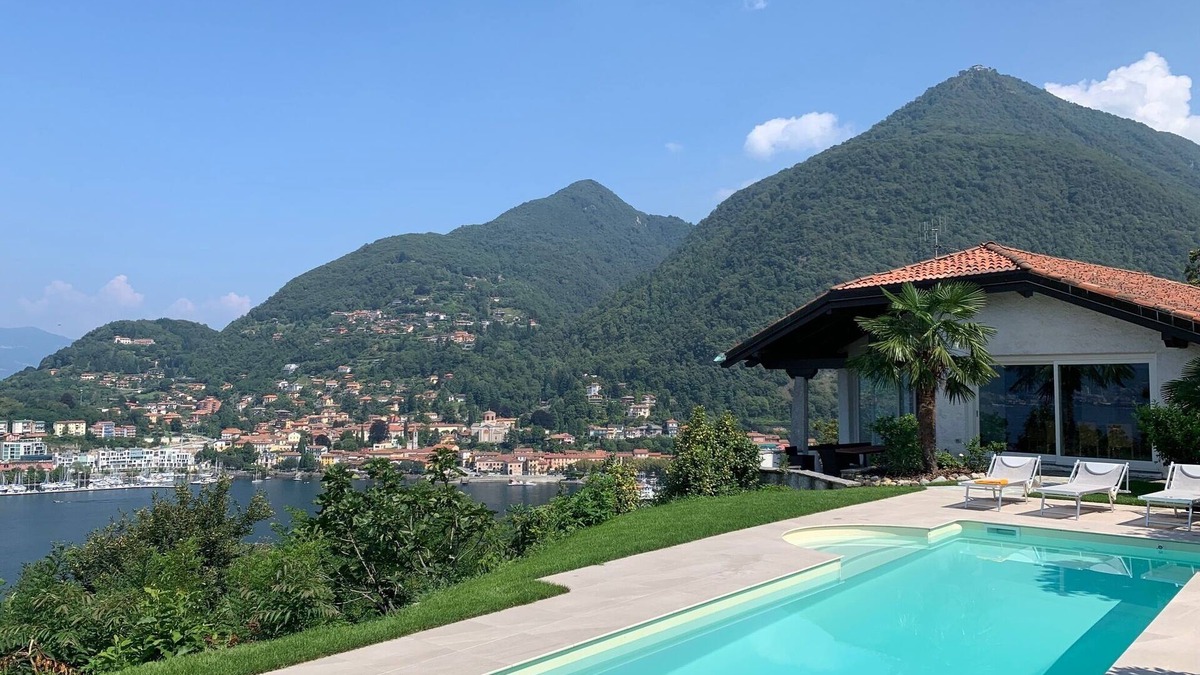 Laveno Mombello House | Villa with pool and spectacular lake view, quiet, 1 hour from Milan