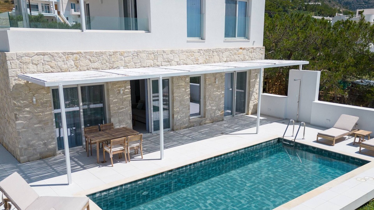 Achlia House | villa with private pool with sea & mountain views