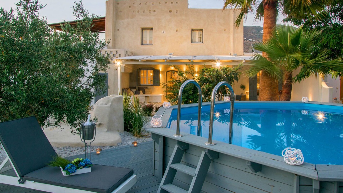 Naxos Town Villa | Villa with private pool, 90m² and 320m² garden-patio