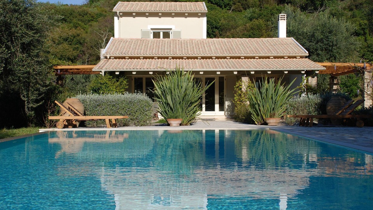 Petaleia House | Villa with Private Pool set in a Large Garden in Avlaki near Kassiopi. EOT/MHTE