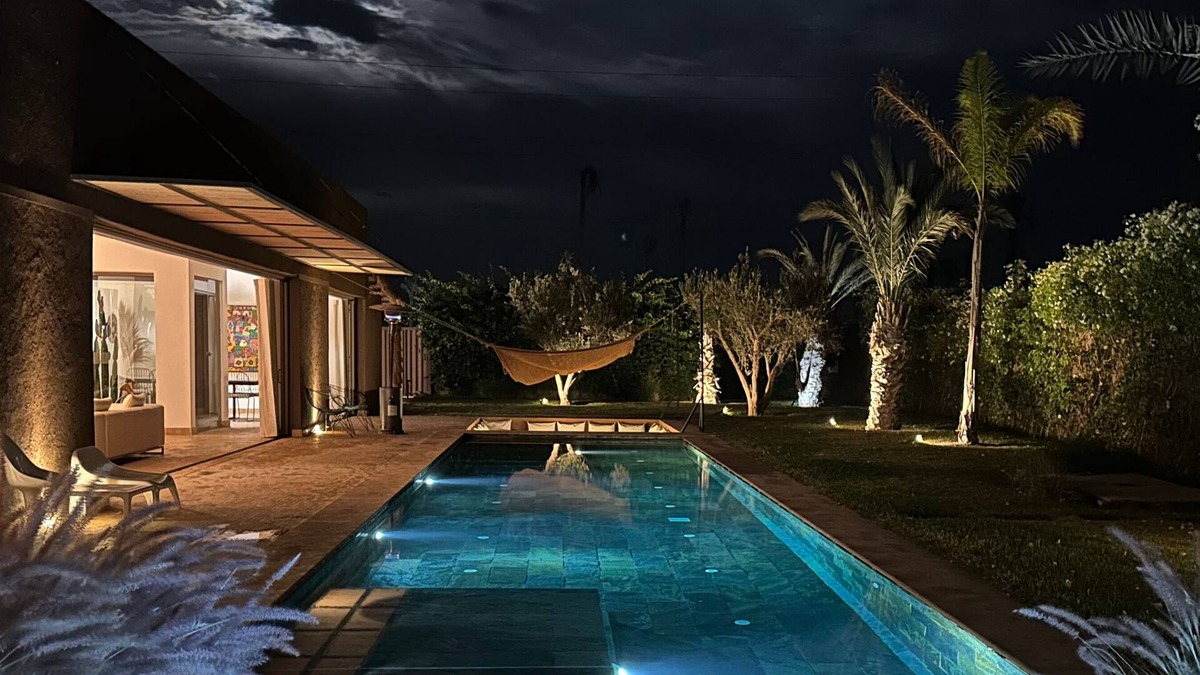 Annakhil Villa | Villa Zen'O | Hot Pool | Palmeraie view
